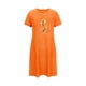 thumbnail image 5 of Camisón corto de talla grande para mujer, camisón de manga corta con estampado de pecho a la moda, camisón para mujer, 5 of 7