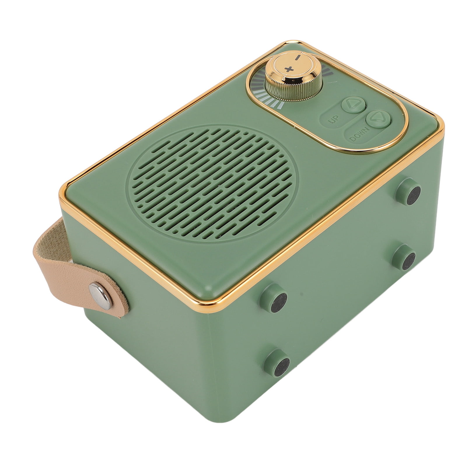 NFTIGB Portable Speaker Cute Old Fashion Style Wireless Stereo Sound 500mAh Retro BT Speaker for Desktop Bedroom, Green (5.12 inches / 13 cm)