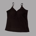 thumbnail image 7 of Bixock Women Built-in Bra Tank Tops Wirefree Solid Color V Neck Cami Top Sleeveless T Shirts Bras With Padded Cups Casual Daily Wear Bras, 7 of 7