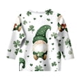 thumbnail image 5 of WEAIXIMIUNG T Shirts Toddler Kids St. Paddy's Day Printed 3/4 Quarter Sleeve T Shirt Tops Peplum Casual 6-7 Years, 5 of 5