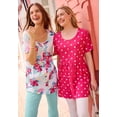 thumbnail image 5 of Woman Within Plus Size Short-Sleeve Empire Waist Tunic, 5 of 6