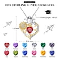 thumbnail image 5 of Iefil Graduation Gifts for Her 2026 College, 925 Sterling Silver Sunflower July Ruby Red Birthstone Necklace for Women Jewelry, Inspirational Graduation High School Graduate Gift for Best Friend, 5 of 7