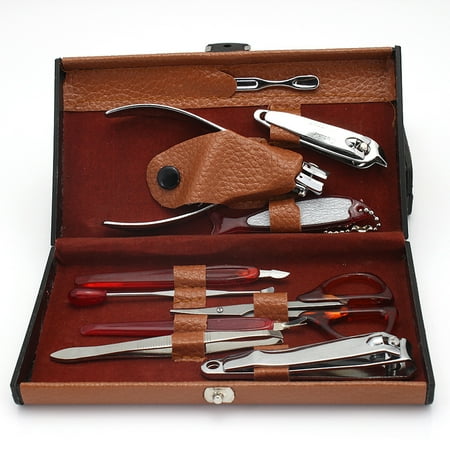 Deluxe Manicure Set (Jeobest Manicure Set Professional - Manicure Set Pedicure Kit - Nail Clipper Set - 10 Piece Clippers Deluxe Manicure Set Pedicure Manicure Nail Clippers Cleaner Set with Carrying)