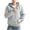 Gray, variant on skpabo Heated Clothing for Men Zip Up Hoodies Winter Warm Heated Coat Jackets USB Charging Electric Heated Body Warmer with 4 Heating Area for Outdoor (No Battery)