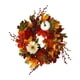 thumbnail image 2 of Corona de otoño artificial, guirnalda para puerta de entrada, calabaza y hoja de arce, corona otoñal Estilo D, 2 of 6