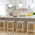 thumbnail image 7 of Butler Specialty Company Riviera Square 24"H  Rattan Counter Stool - Gray/White, 7 of 7