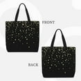thumbnail image 3 of Hirioo Star Silver Glitter for Tote Bag for Women, Quilted Shoulder Bag with Zipper, Large Capacity Handbags for Casual, Travel, Work, 3 of 9