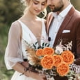 thumbnail image 7 of Austin Rose Artificial Flower Head, Burgundy Rose for DIY Wedding Bouquets, Table Decorations, Wreaths, and Household Arrangements (1pc), 7 of 7