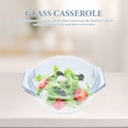 thumbnail image 3 of Glass Casserole with Lid Covered Glass Casserole Dish with Handles Microwave Safe Glass Bowl, 3 of 6