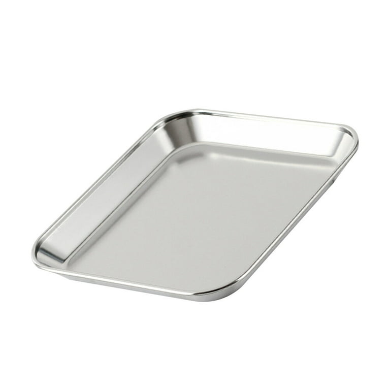 Bestonzon 1pc Sterilized Square Plate Storage Plate Practical Enamel Tray Square Plate, Size: 31.00