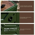 thumbnail image 4 of Folding Camping Storage Box, 50L 5 Way Open Door Plastic Collapsible Storage Bins 220lb Bearing Capacity Stackable Storage Box Organizer Container With Lid And Wheels For Camping, 4 of 8