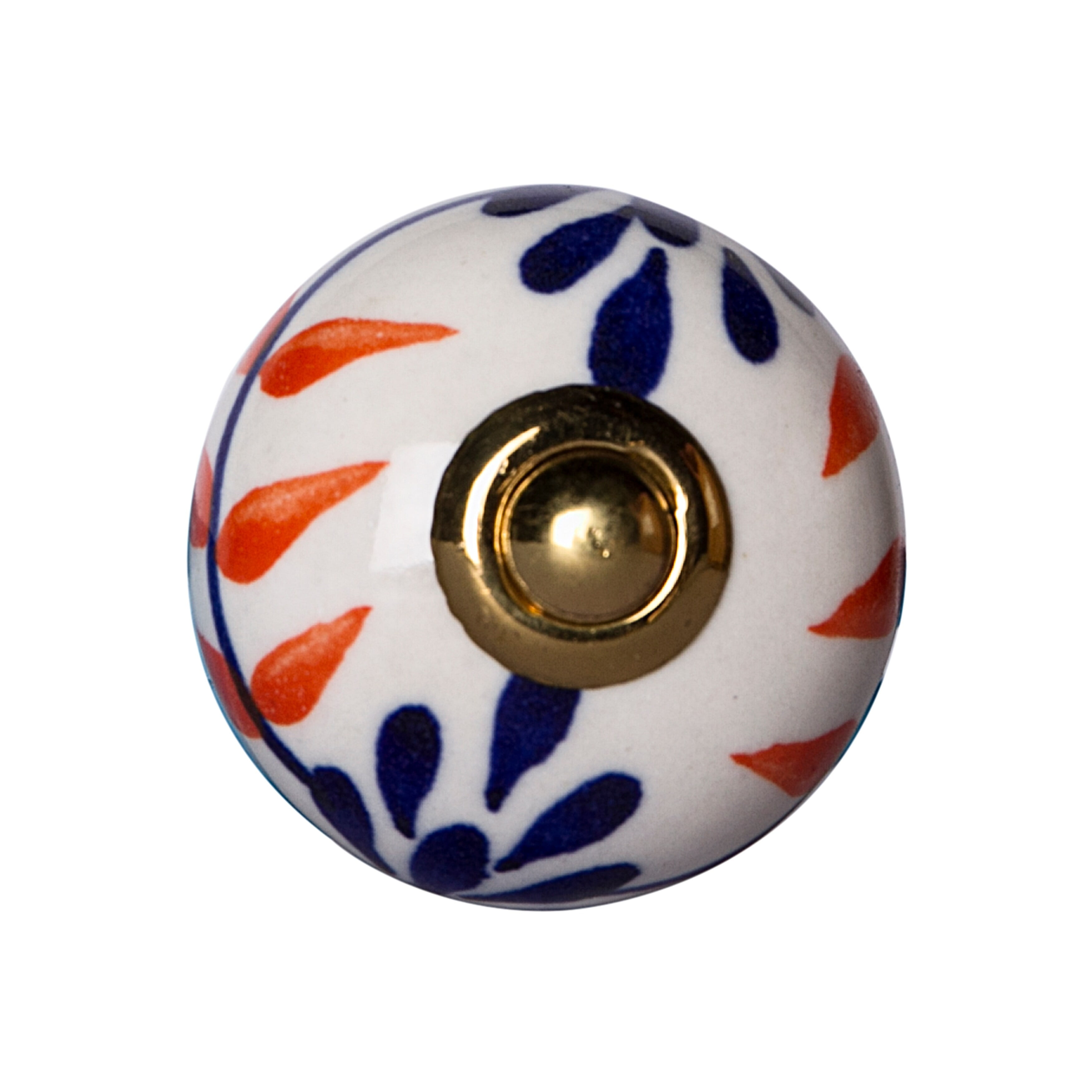 Knob-It 8-Piece Vintage Cabinet Drawer Knobs Hand Painted Antique Design