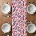 thumbnail image 4 of Table Runner 90 Inches Long for Kitchen Dining, Spring Floral Dresser Scarf Farmhouse, Dining Table Decorations for Wedding/Parties, Modern Watercolor Flowers Botanical 13 x 90 In, 4 of 8