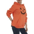 thumbnail image 4 of VISgogo Sudadera con Capucha con Estampado de Smiley para Mujer, Jersey de Manga Larga con Bolsillo Frontal VISgogo moda, 4 of 9