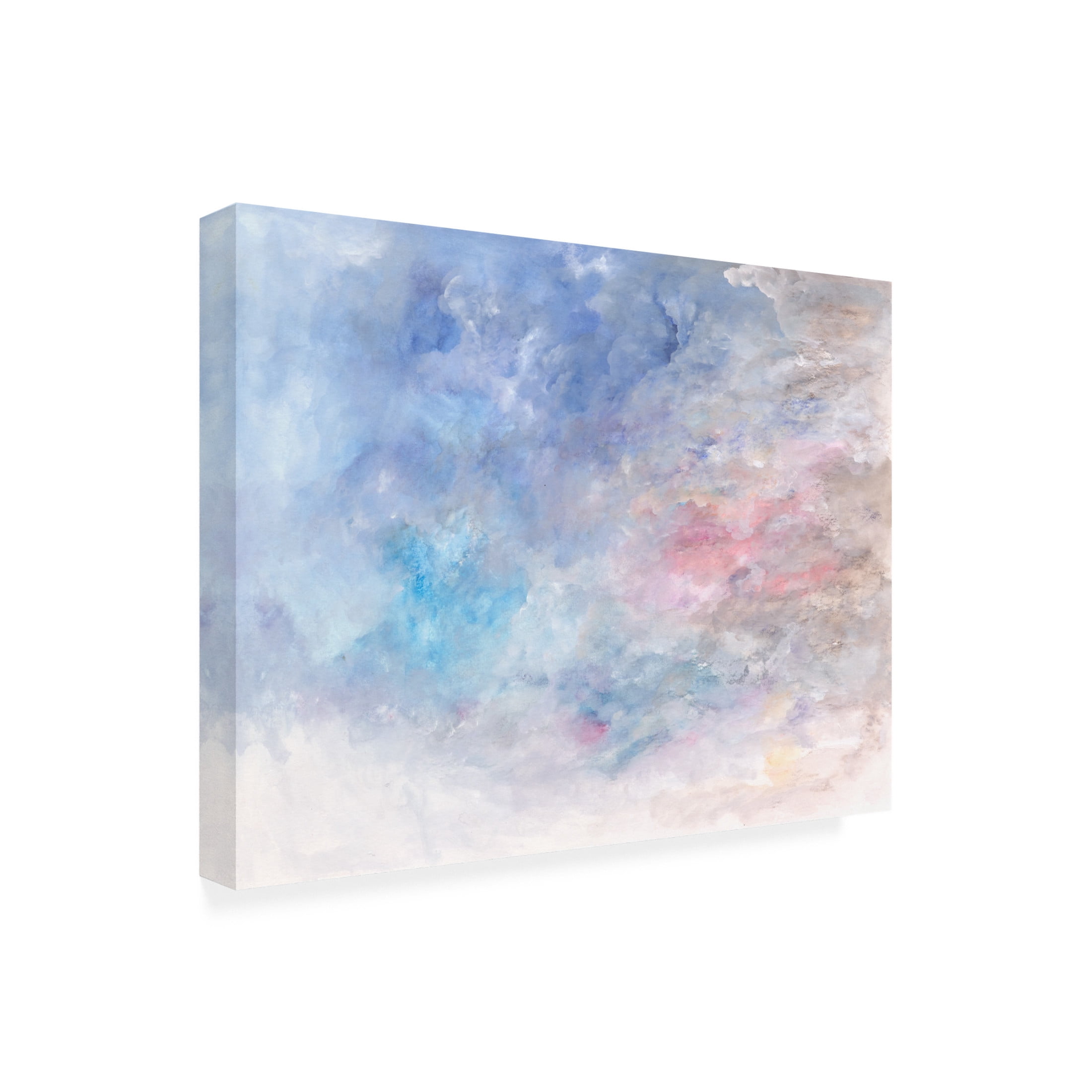 Canvas Wall Art - Ellen Kossoff 'Clouds In Pastel' Wall Art for Living Room, Bedroom, or Office Décor by Trademark Fine Art - 32 x 24 Inches