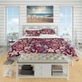 thumbnail image 2 of Designart 'Purple Sea Shells' Coastal Duvet Cover Set, 2 of 4