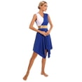 thumbnail image 3 of iEFiEL Womens Sleeveless Asymmetrical Hem Contemporary Praise Liturgical Dance Dress Costume, 3 of 7