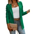 thumbnail image 2 of Women Long Sleeved Sports Jacket Solid Color Sports Jacket Office Open Front Casual Jacket, 2 of 4