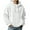 A-White12, variant on XIAONU Mens Hoodies Waffle Knit Half-Zip Drawstring Hooded Sweatshirts Loose Fit Long Sleeve Solid Color Oversized Streetwear