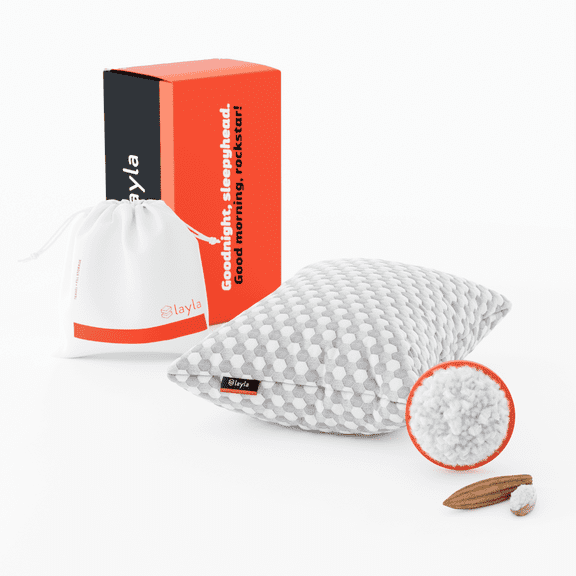 Layla Sleep Kapok Pillows | Cooling Capabilities | Comfortably Adjustable |Size: Standard/Queen