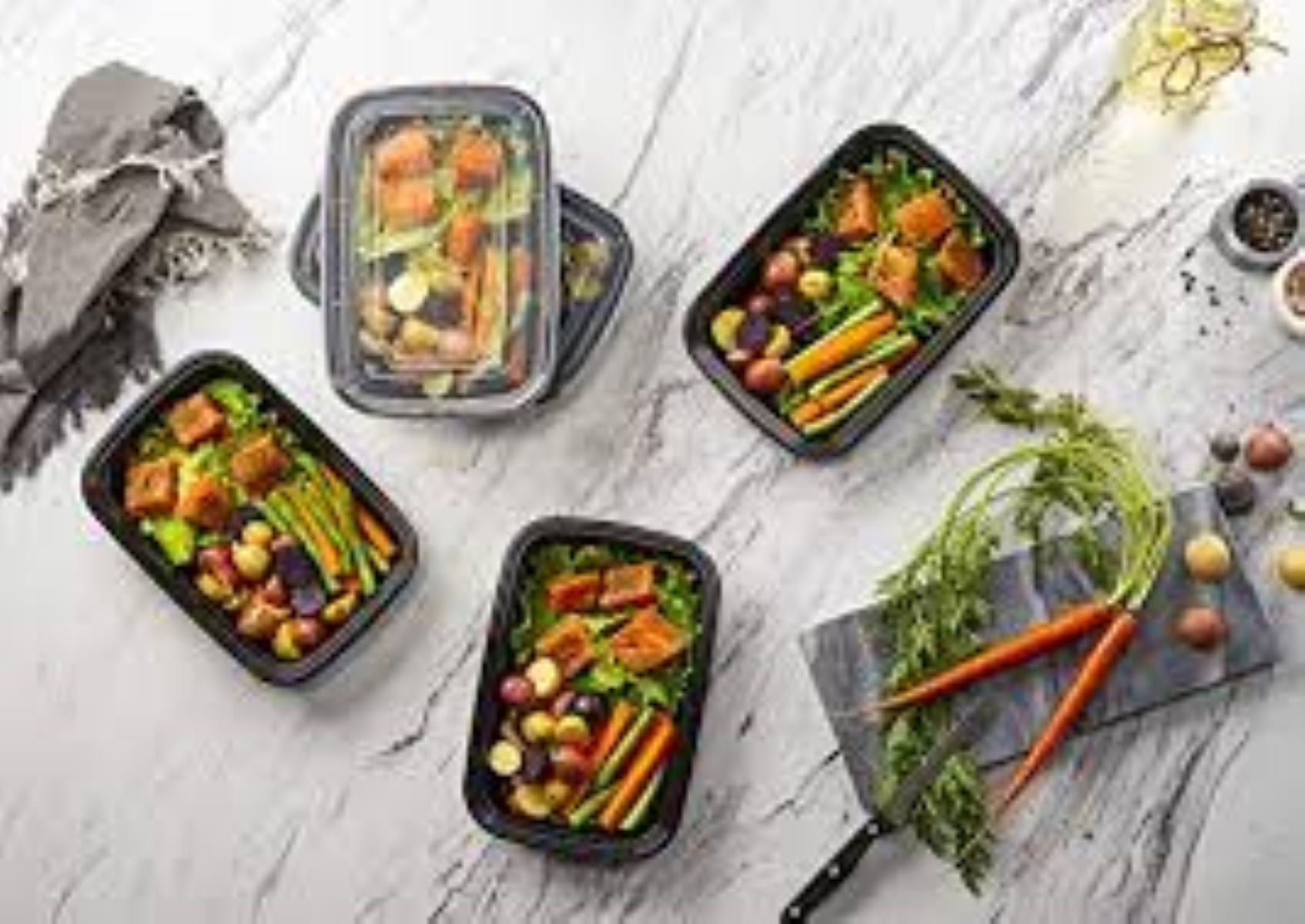 Plastic Containers With Lids, Meal Prep Containers, Take Out Containers,  Bpa Free, Stackable, Leakproof, Microwave, Dishwasher, Freezer Safe,for  Teenagers And Workers At School,canteen, Kitchen Supplies - Temu