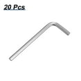 thumbnail image 3 of Uxcell 20pcs Hex Key Wrench 9/64" 45# Carbon Steel L-Shape Hexagon SAE Wrenches Repairing Tool for Home DIY Bike Motorcycle Repair, Silver Tone, 3 of 7