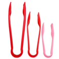 thumbnail image 1 of Juego de pinzas para pan Pinzas de cocina de plástico Pinzas de cocina multifuncionales para cocinas caseras Fiestas de camping Barbacoas al aire libre y panadería, etc. (3 piezas, Re, 1 of 2