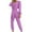 Purple, variant on Women Casual Jumpsuits V Neck Long Sleeve Playsuit with Belted Ladies Elegant Dungarees Summer Baggy Playsuits Bib Overalls Wedding Party Clubbing Romper