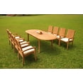 thumbnail image 5 of Grade-A Teak Dining Set: 8 Seater 9 Pc: 94" Oval Table And 8 Goa Stackng Arm Chairs Outdoor Patio WholesaleTeak #51GO1209, 5 of 6