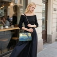 thumbnail image 5 of FORMRS Women Crossbody Purse with Chain Strap Vegan Leather Shoulder Handbag, Retro Mountain, 5 of 7