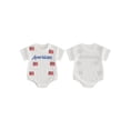 thumbnail image 2 of BemeyourBBs Newborn Baby Boy Girl 4th of July Outfit Patriot Independent Day Summer Clothes Infant Baby Bubble Romper Letter Star Flag Embroidery Short Sleeve Bodysuits Jumpsuits, 2 of 9