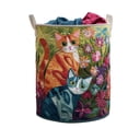 thumbnail image 2 of Outdor Quilted Laundry With Handles Boho Floral Storage Hamper Cozy Cat Storage Hamper For Bedroom Laundry Room & Features:, 2 of 3