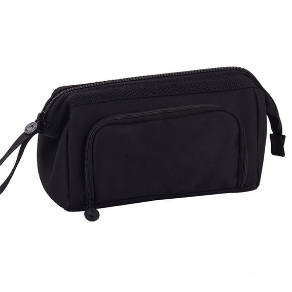 ZORVEX Large Capacity Canvas Pencil Case,Multi-layer Oxford pencil case, multifunctional portable stationery box, simple student storage pencil case