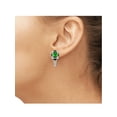 thumbnail image 5 of 4 3/4 Carat T.G.W. Chrome Diopside And Black & White Diamond Accent Sterling Silver 3-Piece Jewelry set, 5 of 7