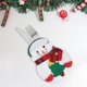 thumbnail image 4 of 6 piezas de juego de cocina, porta cubiertos, bolsillos, cuchillos, tenedores, bolsa, muñeco de nieve, Papá Noel, alce, decoración para fiesta navideña., 4 of 6