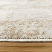 Arlo Verano Modern Abstract Beige Area Rug, 2x6