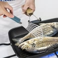 thumbnail image 4 of Monyance Steak Shovels 2 Stainless Steel Spatulas for Cooking Steak, Tuna, Eggs - Blue(9.84X2.76X1.18Inches), 4 of 10