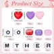 thumbnail image 2 of Kit de 660 pulseras para el Día de la Madre, con cuentas de poni, cuentas y letras acrílicas, corazón rojo, rosa y morado., 2 of 6
