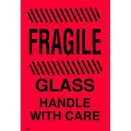 

Decker-Tape Decker Tape DL1982 Frag Glass Handle With Care 4x6 (D) (500 Per Roll)