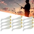 thumbnail image 4 of Artificial Lures, Fishing Lure Lifelike 50Pcs Paddle Tail Swimbait Soft Silicone  For Anglers Luminous Color, 4 of 8