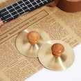 thumbnail image 4 of 1 Pair Finger Cymbals Handheld Marching Cymbals Small Practice Cymbals Percussion Musical Instrument, 4 of 8