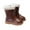 Brown, variant on Boots for Girls Fall Boots Winter Warm Lined Girls Mid Calf Boots Snow Boots for Toddler Kids Non Comfortable Outdoor Shoes Suitable for 3.5 11 Years