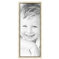 thumbnail image 2 of ArtToFrames 17" x 44" Silver with Black Lip Picture Frame, 17x44 inch Multi Wood Poster Frame (WOM-5193),  Pack, 2 of 7