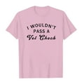 thumbnail image 3 of Liquidation! Uooqdmx T-Shirts Graphiques, T-Shirts Basiques pour Femmes, T-Shirts Amples pour Femmes, Haut à Col Rond Imprimé Lettre, Manches Courtes pour Femmes, Rose L, 3 of 3