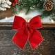 thumbnail image 4 of Adornos navideños, adornos navideños, regalos navideños, lazo navideño de tela, terciopelo dorado flocado, colgante para árbol de Navidad, decoración colgante, accesorios de decoración, lazo de tela., 4 of 6