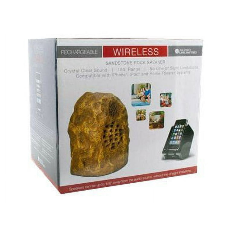 Audio Unlimited Sandstone Wireless Rock Speaker Rechargeable