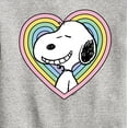 thumbnail image 3 of Peanuts - Snoopy Heart - Youth Crewneck Sweatshirt, 3 of 6