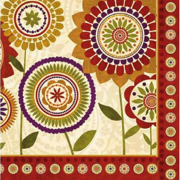 Evergreen Luncheon Napkin, Flora