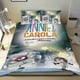 thumbnail image 1 of Annie y Carola Conjunto de sábanas temático, trío de piezas, cómodo y amigable con la piel, diseño único, regalo de decoración para el hogar para familiares, amigos y fans,140cm *210cm, 1 of 6