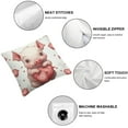 thumbnail image 6 of Pig Pillow Covers Cartoon Pigs Decorative Throw Pillow Covers Cases Home Decor Lovely Animal Cute Pet Pig Pink Herat Love Cushion Case for Couch Sofa Outdoor, 6 of 7